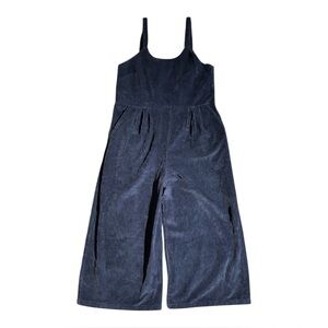 First Rite Corduroy Crop Navy Pantsuit